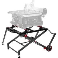 Einhell Support pour scie circulaire – E-Stand TSS – Acier – Hauteur réglable 57 à 62 cm – Charge max. 200 kg – Repliable – Roulettes intégrées