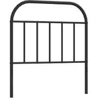 Super Merchant Tête de lit de rechange en métal noir 80 cm