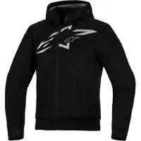 Alpinestars Chrome Superairflow Hoodie moto Noir/Blanc 2XL unisex