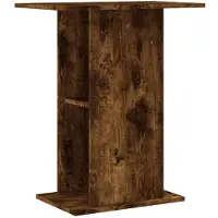 vidaXL Support pour aquarium chêne fumé 60,5x36x72,5 cm Bois composite
