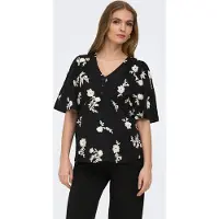 ONLY Maternity Chemisier 'OLMElsi' noir / blanc