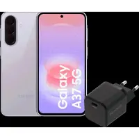 Samsung Galaxy A37 256 Go Rose 5G + BlueBuilt Chargeur avec Port USB-C 45 W Noir