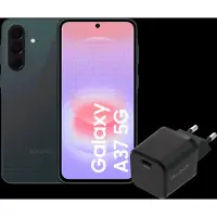 Samsung Galaxy A37 128 Go Vert Foncé 5G + BlueBuilt Chargeur avec Port USB-C 45 W Noir