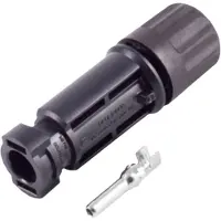 Bkl Electronic PV4 Connecteur 2.5-6mm², IP68, 1500V 2800010 Noir Contenu : 25 pcs., Câble + prise électronique, Noir