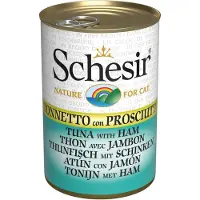 Schesir Aliment complémentaire pour chats au thon et au jambon 140 g