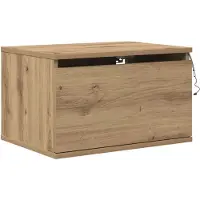vidaXL Cabinet de chevet mural avec Chêne artisanal 50 x 36 x 30 cm
