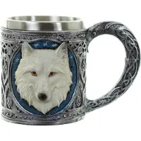 Puckator Pichet déco Loup blanc
