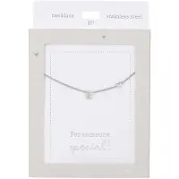 Depesche Collier à maillons « Heart of Gold » couleur argent avec la lettre E pour femme