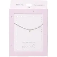 Depesche Collier Heart of Gold argent avec initiale T - Bijoux pour femmes