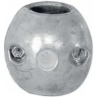 PLASTIMO Zinc Shaft Anode Argenté 55 mm