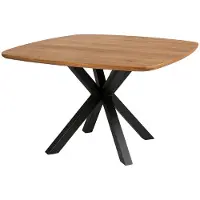 Zita Home Table à manger ronde Deens – 110 cm – Naturel – Bois de manguier