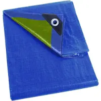 Velleman Bâche Velleman - BLEU/KAKI - ROBUSTE - 4 x 6 m