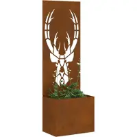 vidaXL Bâche pare-vue pour jardin Motif animalier Rouillé 50 x 32 x 150 cm