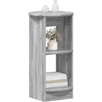 vidaXL Meuble d'appoint latéral, couleur Sonoma gris, 40 x 40 x 75 cm, fabriqué en panneaux de particules