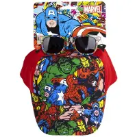 Marvel Casquette et lunettes de soleil Avengers pour enfants - Set stylé pour les jours ensoleillés