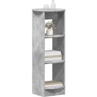 vidaXL Armoire d'appoint , gris béton, 40 x 40 x 100 cm, aggloméré