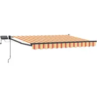 vidaXL Store à bras articulés manuel avec LED multicolores 2,5 x 2 m