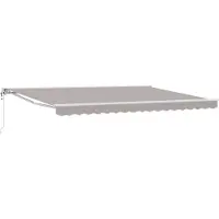 vidaXL Auvent Rétractable Électrique Gris Clair 4 × 3,5 M