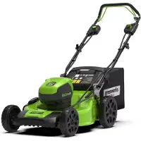 Greenworks GD60LM51SP - Tondeuse poussée - 1200 m² - 51 cm - 2,5 cm - 8 cm - 55 litres