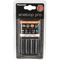 Panasonic BQ-CC55 chargeur rapide + 4x piles NiMh AA 2500 mAh
