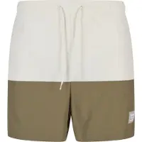 Karl kani Shorts de bain olive / blanc cassé