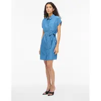 Vila Robe-chemise 'VINori' azur