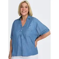 ONLY Chemisier 'CARCharis' bleu denim