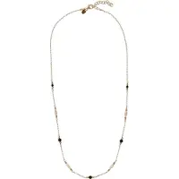 Alisia - Matching gold-plated necklace with genuine pearls and agate AL5253.01.000, (Agate véritable, Perles véritables)