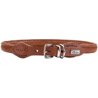 Hunter Halsband Round & Soft Canadian Up für Hunde Cognac S