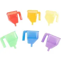 TickiT Jouets entonnoirs à peinture transparents Set - 6 pièces