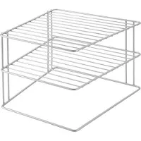 Metaltex 36400239095 étagère d'angle palio à 2 étages 25 x 25 x 19 cm