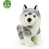 Rappa Peluche chien husky assis 30 cm ECO-FRIENLY