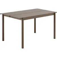 Muuto Linear Acier Table Taupe | 140 x 75 CM | 55.1 x 29.5in