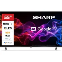 Sharp | 55HP5265E | 55 | Smart TV | Google TV | UHD | Black