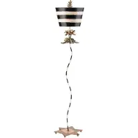 Elstead Lighting South Beach Lampadaire Noir, mastic et feuille d'or FB-SOUTHBEACH-FL