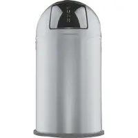 Wesco Pushboy. Collecteur de déchets 50 litres argent