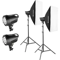 Bresser Kit 2 Flashs De Studio BRT-200B 200W