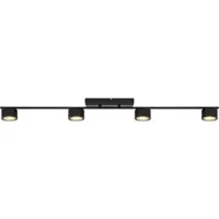 Nordlux Plafonnier design Clyde 4 lumières noir