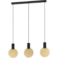 Eglo 900402 SARONA LED GU10 triple lampe à suspendre 3x4,5W 910x50mm noir or