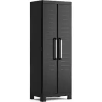 Keter Detroit Armoire de rangement - Multi-usage - 3 étagères - 45x65x182cm - Noir