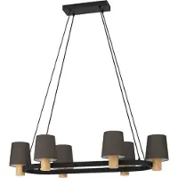 Eglo Lampe suspendue Edale 108x51 cm - avec des nuances marron
