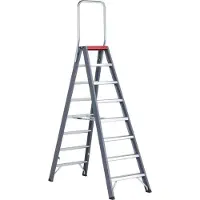 Altrex 192428 Falco - Escabeau Double Avec Garde-corps FDO 2 X 8