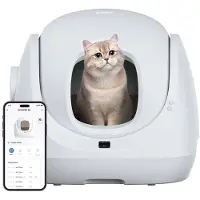 Catlink Bac à litière pour chat intelligent et autonettoyant Baymax Lite