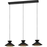 Eglo Lampe suspendue pour salle à manger Grizedale 3 lumières