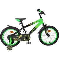 Volare Vélo enfant Strike - Garçons - 16 pouces - Noir Vert