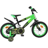 Volare Vélo enfant Strike - Garçons - 14 pouces - Noir Vert