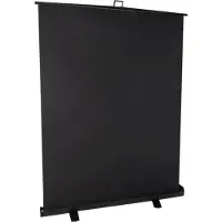 StudioKing Toile de fond enroulable FB-150200FB 150x200 cm Noir