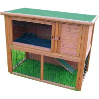 Trixie Natura Clapier, Avec Enclos - 116 X 97 X 63 Cm, Naturel
