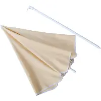 Roba ensemble de parasols , parasol avec structure métallique beige, barre de fixation grise lasurée
