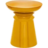 Atmosphera Totem-beistelltisch jaya metall senfgelb d38cm - créateur d'intérieur